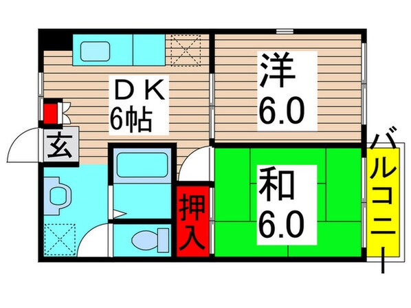 リバ－サイドセイコウの物件間取画像